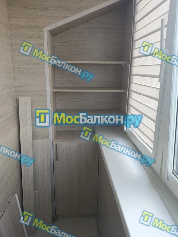 Шкаф на балкон купить в Раменском на заказ недорого от МосБалкон