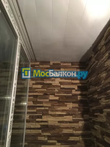 Цена на отделку лоджии декоративным камнем в Москве