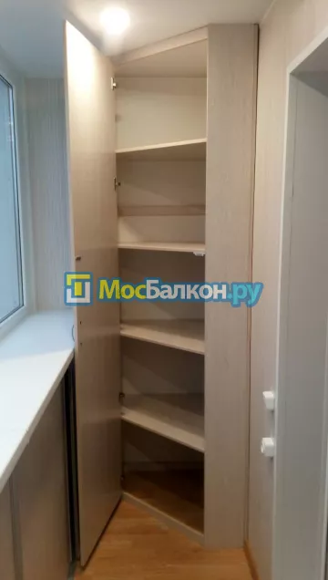 Шкаф на балкон купить в Раменском на заказ недорого от МосБалкон
