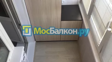 Шкаф на балкон купить в Раменском на заказ недорого от МосБалкон