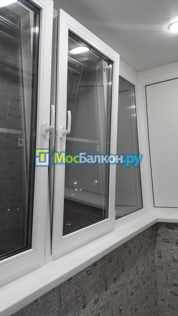 Отделка балкона панелями