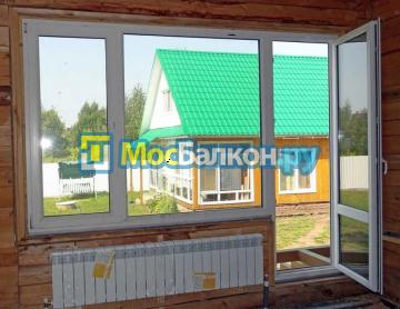 Окна для веранды дачи от пола до потолка