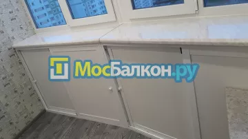 Шкаф на балкон купить в Раменском на заказ недорого от МосБалкон