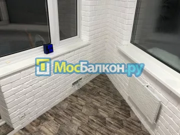 Цена на отделку лоджии декоративным камнем в Москве