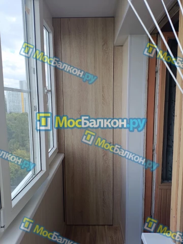 Шкаф на балкон купить в Раменском на заказ недорого от МосБалкон