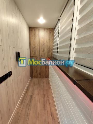 ОТДЕЛКА БАЛКОНА СТЕНОВЫМ ПАРКЕТОМ И ЛАМИНАТ