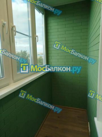 ОТДЕЛКА БАЛКОНА СТЕНОВЫМ ПАРКЕТОМ+ ПОКРАСКА