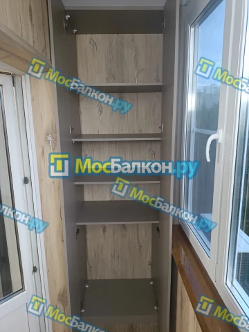 Шкаф на балкон купить в Раменском на заказ недорого от МосБалкон