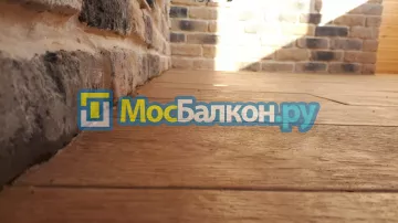 Цена на отделку лоджии декоративным камнем в Москве