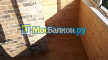 Цена на отделку лоджии декоративным камнем в Москве