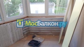 Отделка и утепление под совмещение с комнатой