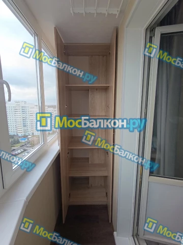 Шкаф на балкон купить в Раменском на заказ недорого от МосБалкон