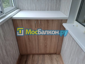 Шкаф на балкон купить в Раменском на заказ недорого от МосБалкон