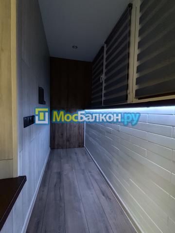 ОТДЕЛКА БАЛКОНА СТЕНОВЫМ ПАРКЕТОМ И ЛАМИНАТ