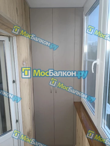 Шкаф на балкон купить в Раменском на заказ недорого от МосБалкон