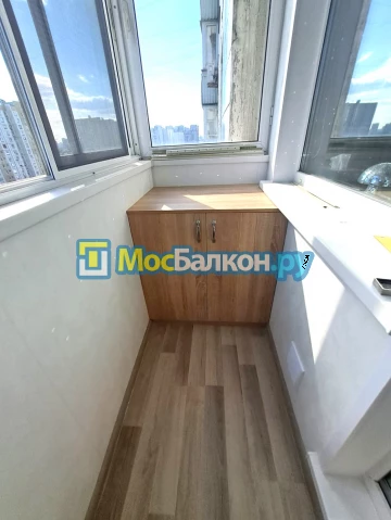 Шкаф на балкон купить в Раменском на заказ недорого от МосБалкон