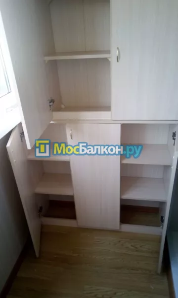 Шкаф на балкон купить в Раменском на заказ недорого от МосБалкон