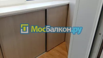 Шкаф на балкон купить в Раменском на заказ недорого от МосБалкон