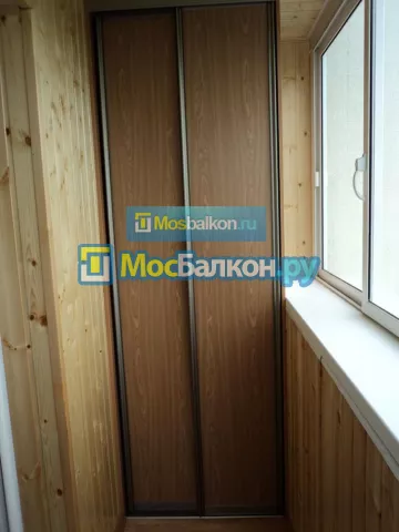 Шкаф на балкон купить в Раменском на заказ недорого от МосБалкон