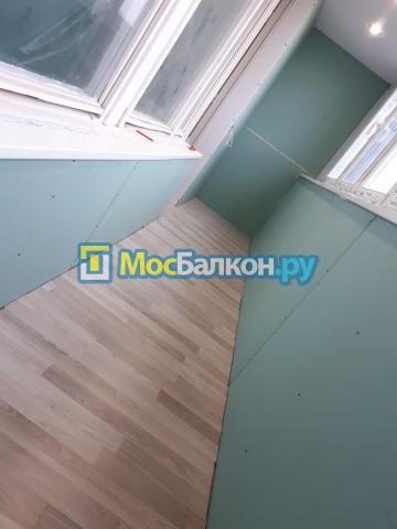 Утепление и обшивка лоджии гипсокартоном