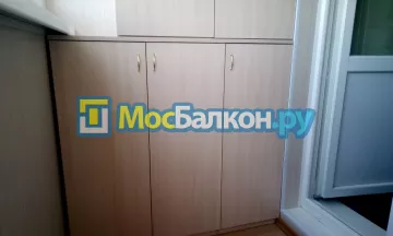 Шкаф на балкон купить в Раменском на заказ недорого от МосБалкон