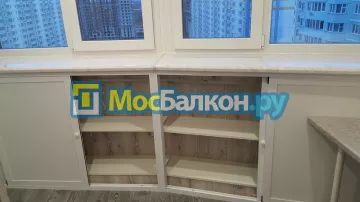 Шкаф на балкон купить в Раменском на заказ недорого от МосБалкон